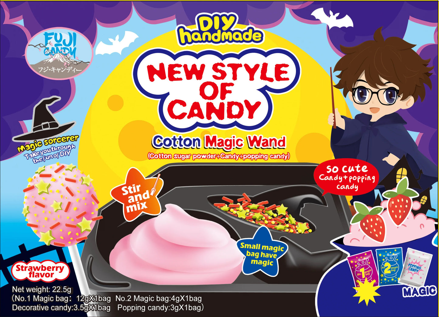 Fuji Candy diy handmade new style of candy cotton magic candy