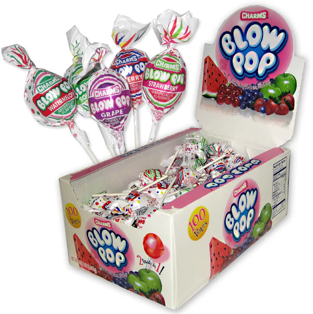 Charms Blow Pop Two Treats in One