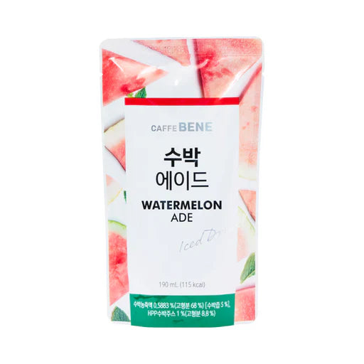 Caffe Bene Iced Pouch Drink - Watermelon Ade