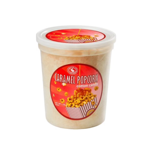 Popcorn au caramel à la barbe à papa