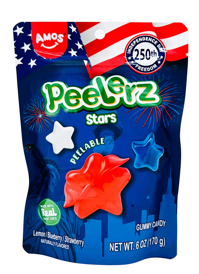 Amos Peelerz Gummy Star Red/White/Blue