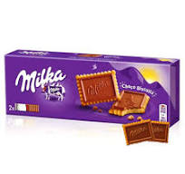 Milka Choco Biscuit Biscuits with Alpine Milk Chocolate 150 g Milka Choco Biscuit Biscuits with Alpine Milk Chocolate 150 g