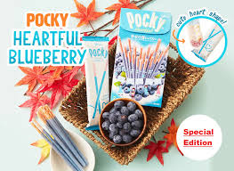 Pocky Heartful Blueberry Édition Printemps