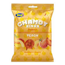 JOVY CHAMOY BAGUES PICANTE PEACH GUMMY