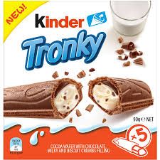 Biscuit gaufré Kinder Tronky au chocolat et au cacao 90 g