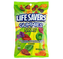 GOMMES SOURIS LIFESAVERS, SAC DE 7 OZ