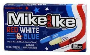 Mike et Ike Rouge Blanc Bleu