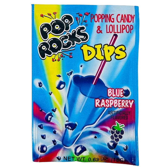 Pop Rocks Dips Framboise Bleue