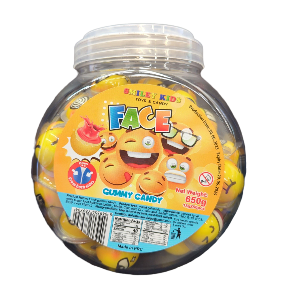 Smiley Kids Face Gummies