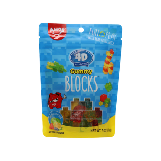 AMOS 4D Gummy BLOCKS Blocs Gommeux