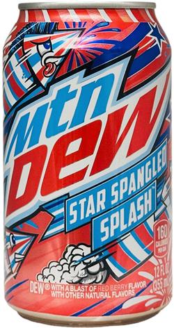 MOUNTAIN DEW-Red soda