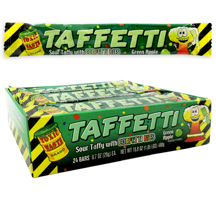 Toxic Waste Taffetti Green Apple