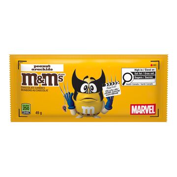 M&M'S milk chocolate candies with peanut