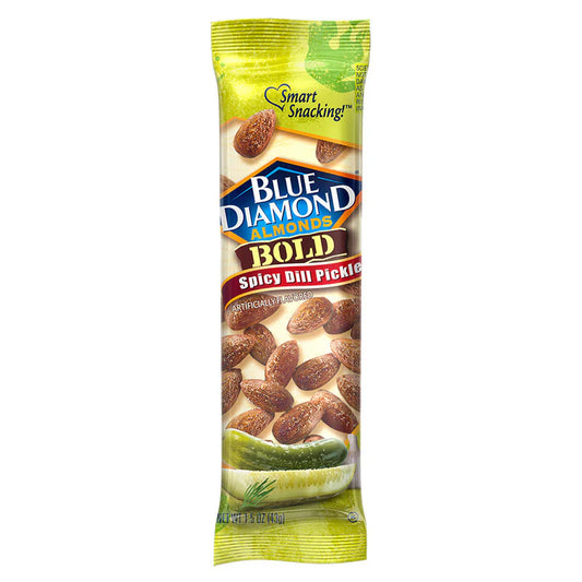 Amandes Blue Diamond, cornichons épicés à l'aneth