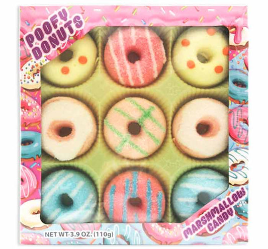 POOFY DONUTS MARSHMALLOW CANDY 9-PK