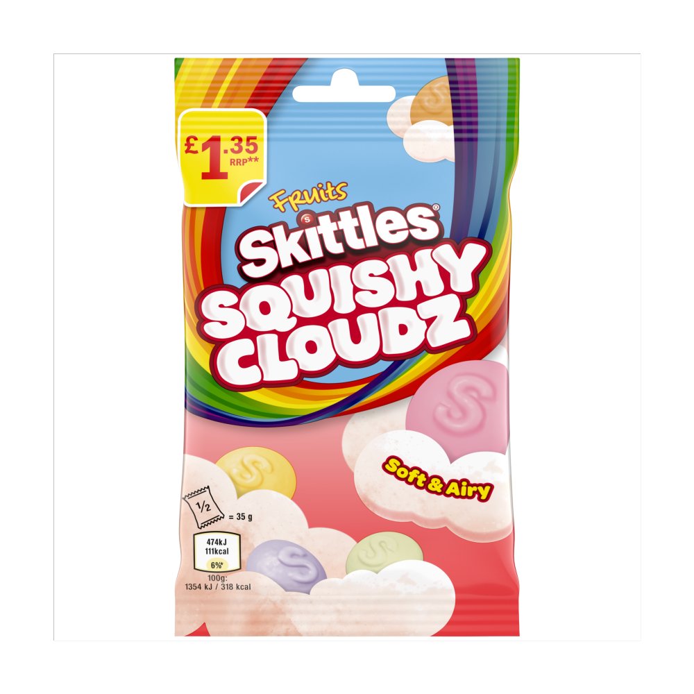 Skittles Squishy Cloudz Chewy Sweets Fruit