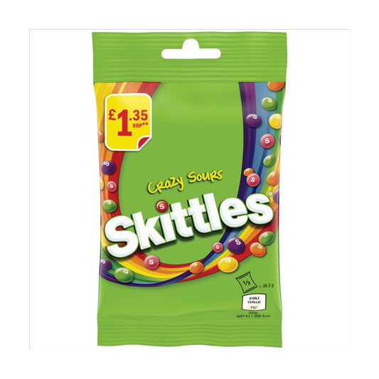 Skittles Vegan Chewy Crazy Sour Sweets