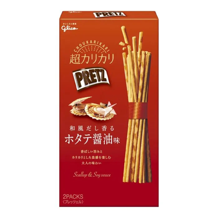 GLICO PRETZ BISCUIT STICKS SCALLOP SOY