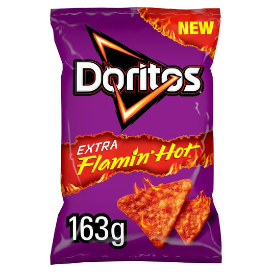 Doritos Extra Flamin' Hot Sharing Bag Crisps