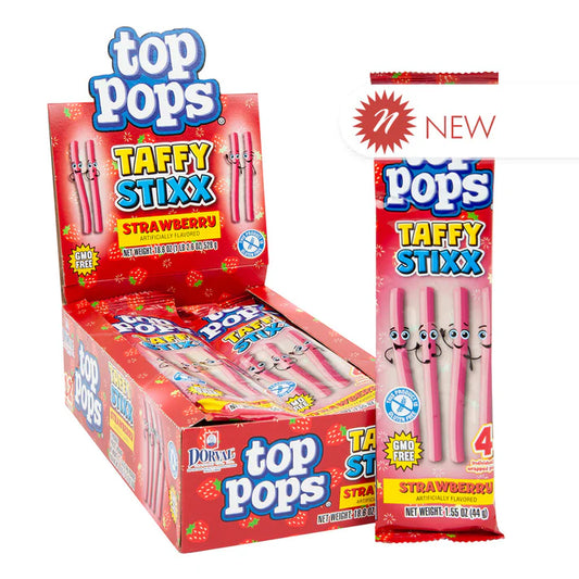 Top Lollipops - Taffy Stixx - Strwbry