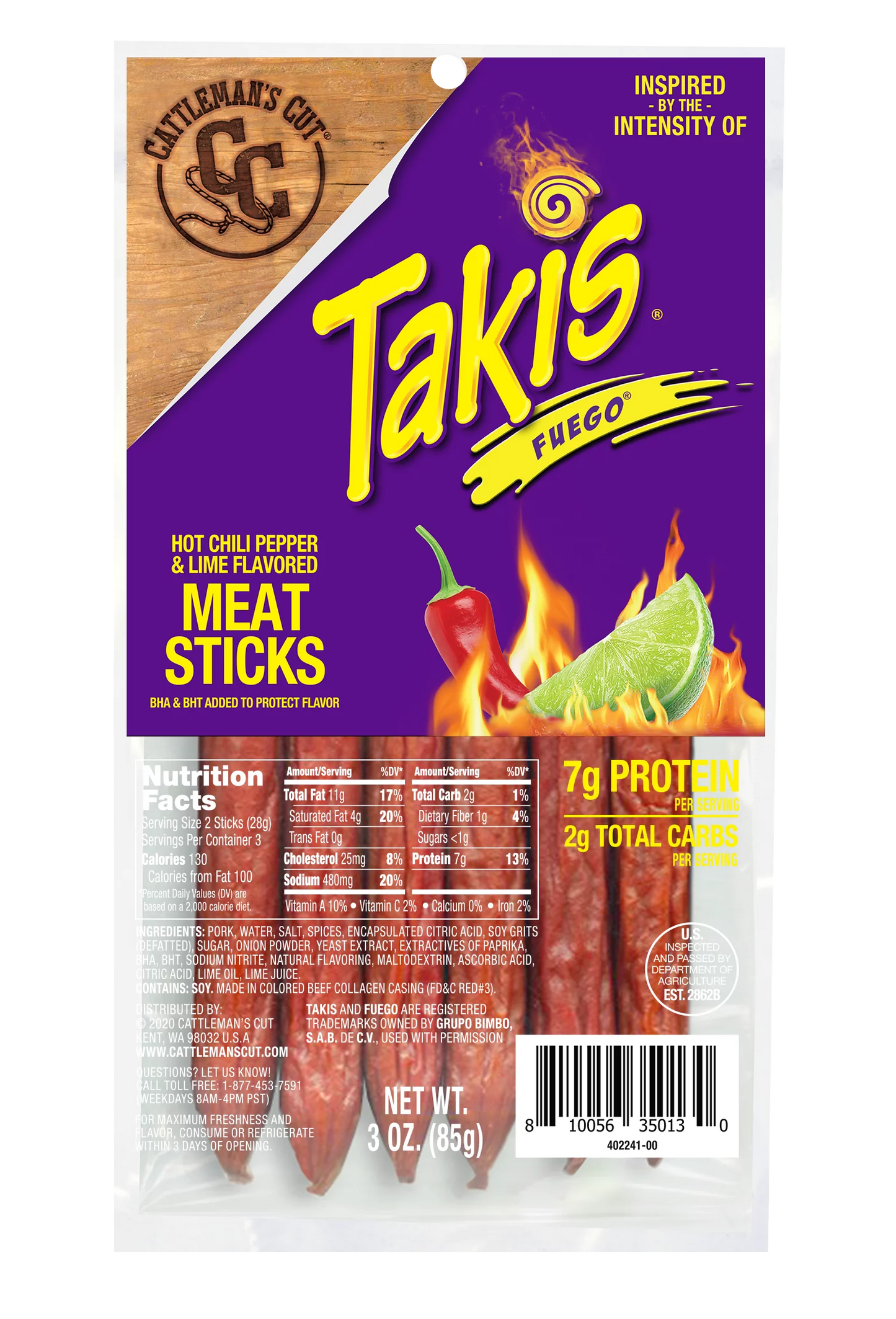 Bâtonnets de viande Takis