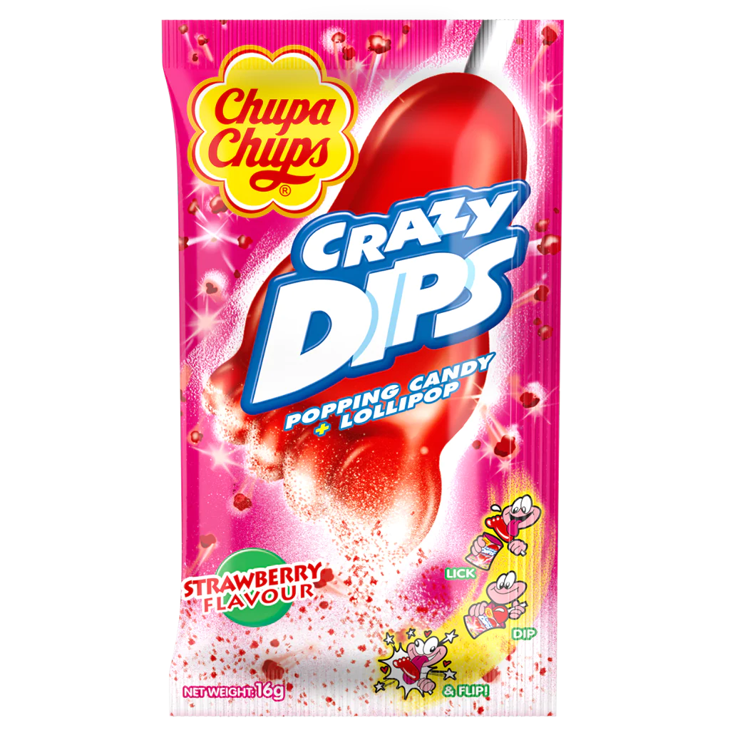 Chupa Chups Crazy Dips Fraise