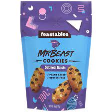 Feastables Mr beast Cookies Oatmeal Rasin