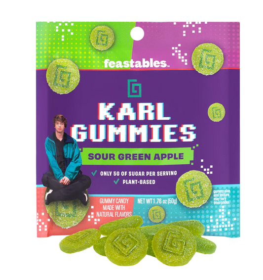 Feastables Karl Gummies Sour Pomme Verte