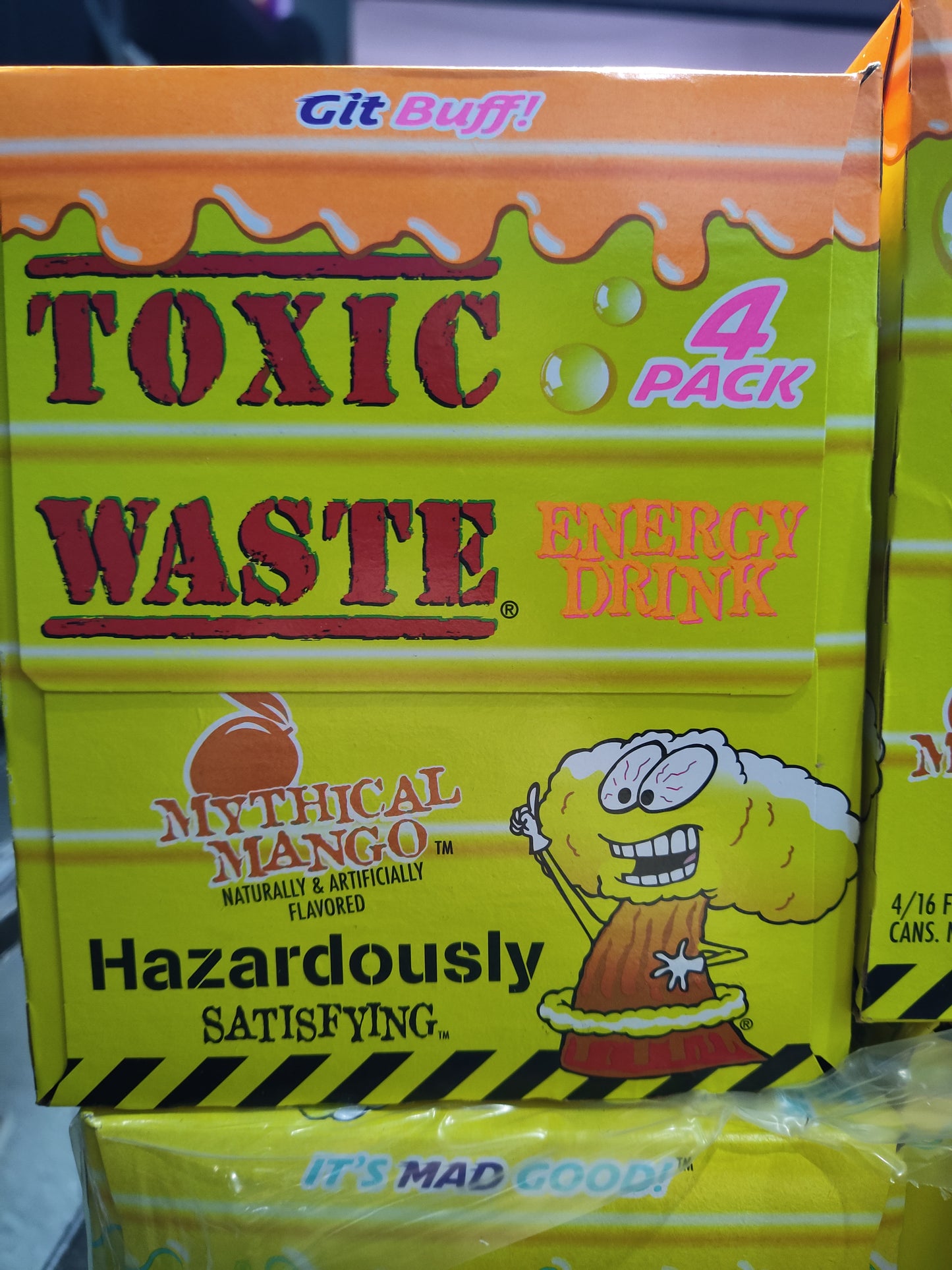 Toxic Waste Mythical Mango Energy Drink(Pack Of 4)