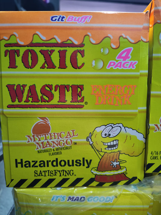 Toxic Waste Mythical Mango Energy Drink(Pack Of 4)