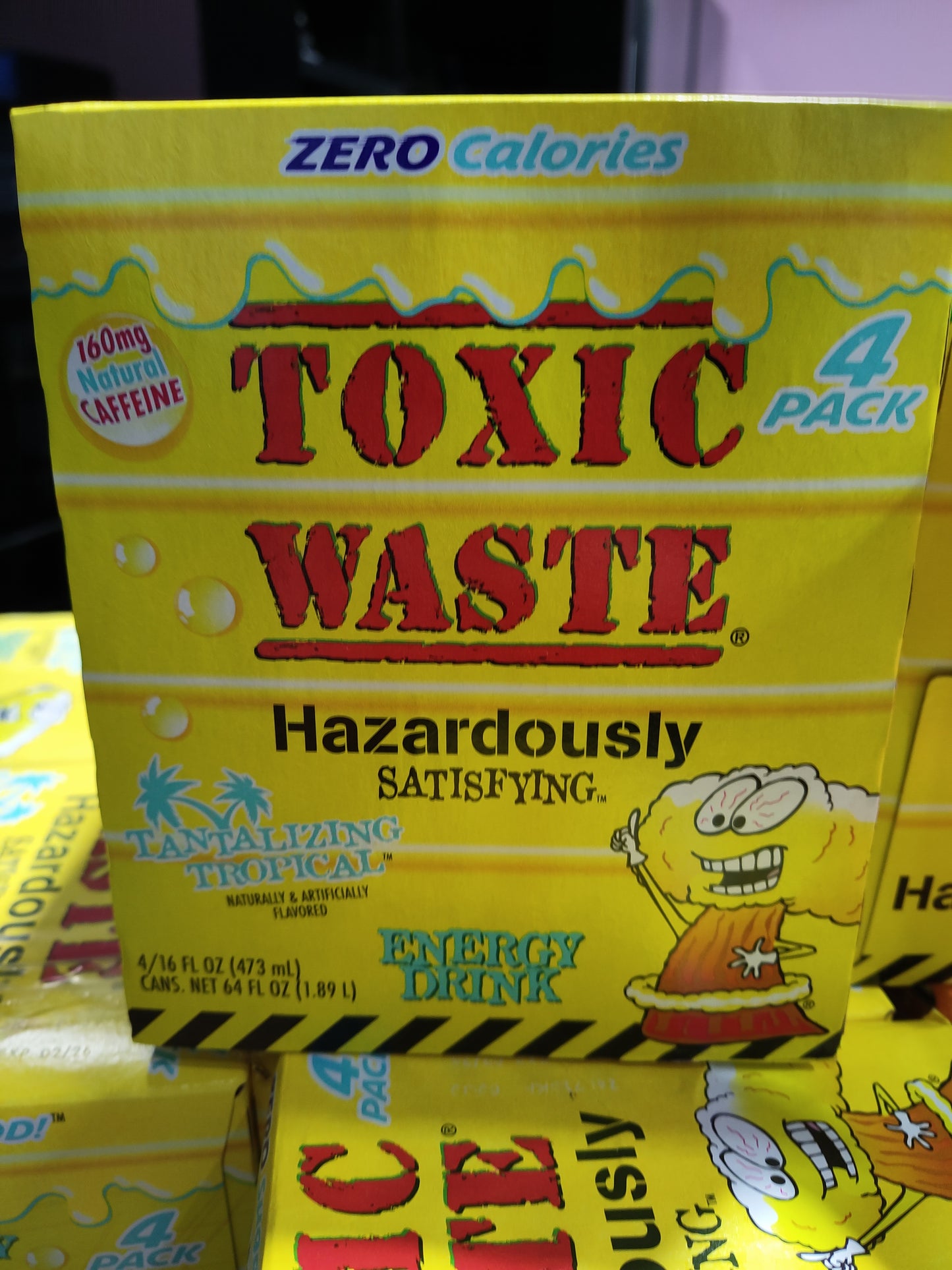 Toxic Waste Tantalizing Tropical Energy Drink (Pack of 4)