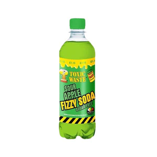 Toxic Waste Fizzy Soda Sugar Free Sour Apple