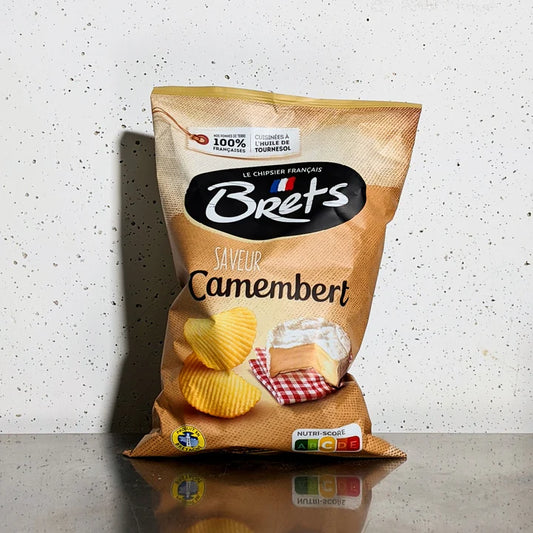 BRETS CHIPS CAMEMBERT FLAVOURED POTATO CHIPS