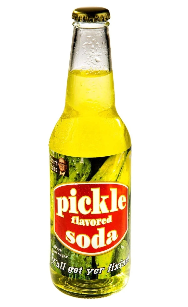 Rocket Fizz Lester's Fixins pickle flavored soda