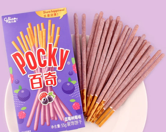 Pocky China Blueberry & Raspberry