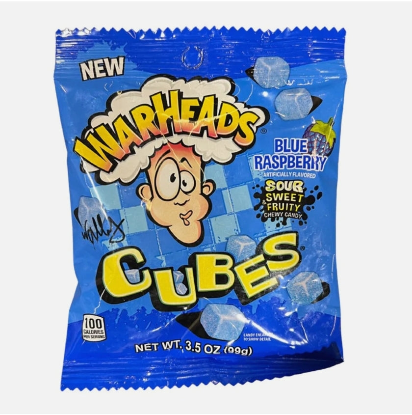 Warheads cubes Blue Raspberry