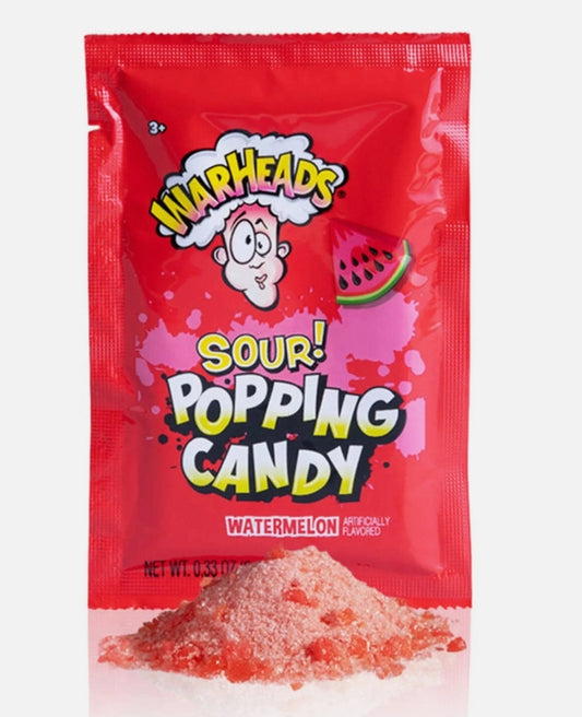 Warheads popping candy watermelon