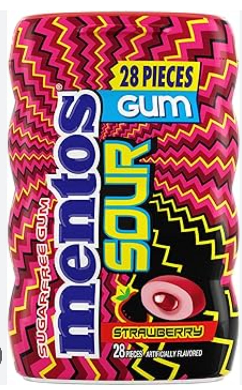 Mentos Strawberry Gum