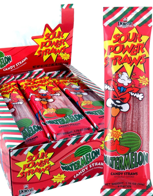 Sour Power Straws Watermelon