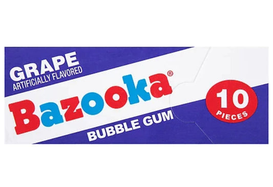 Bazooka Bubblegum Grape (10 pieces)