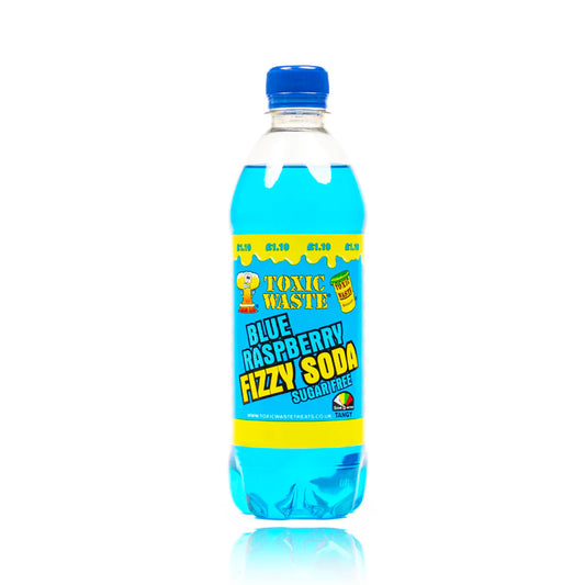 Toxic Waste Fizzy Soda Sugar Free Blue Raspberry