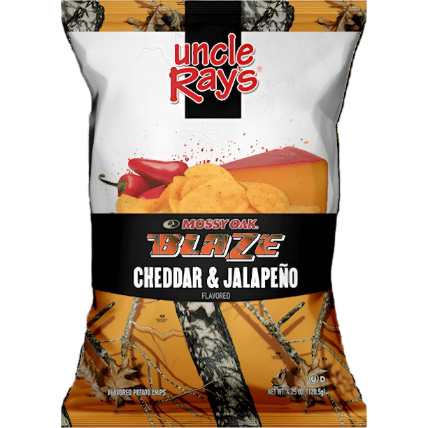 Chips de pommes de terre aromatisées au cheddar et au jalapeno de l'oncle Ray