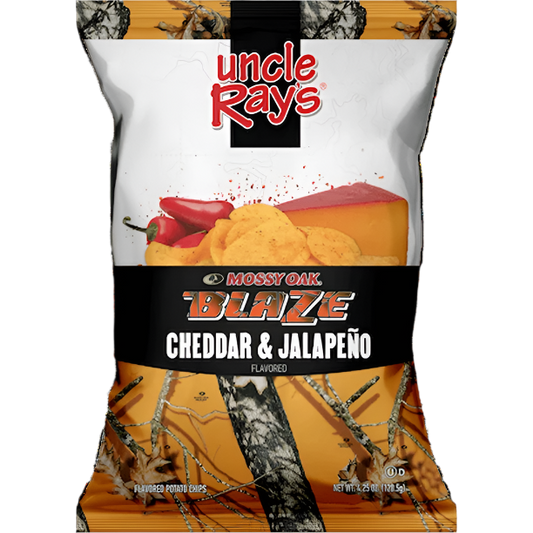 Chips de pommes de terre aromatisées au cheddar et au jalapeno de l'oncle Ray