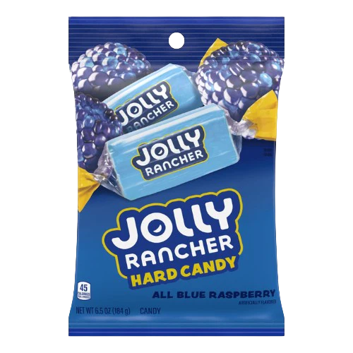 Bonbons durs Jolly Rancher à la framboise bleue, sachet de 6,5 oz