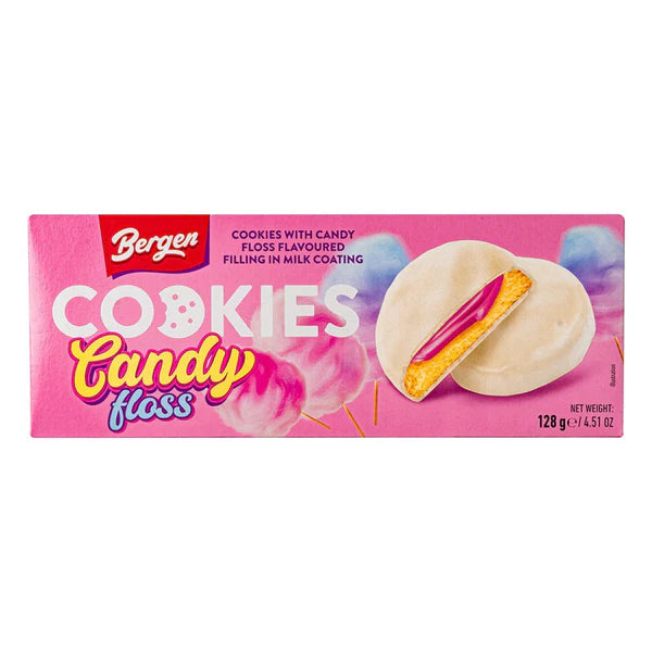 Bergen Cookies Candy Floss, cookies filled with cotton candy flavored cream