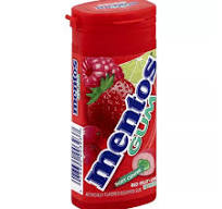 MENTOS GUM SUGAR FREE RED FRUIT AND LIME