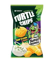 Orion – Kkobuk Turtle Chips (Sour Cream & Onion Flavour)