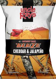 Uncle Ray's Cheddar & Jalapeno Blaze Flavored Potato Chips