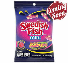 SWEDISH FISH MINIS GLOW UPS PEG BAG