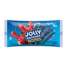 JOLLY RANCHER Ropes Blue Raspberry and Cherry Flavored Candy